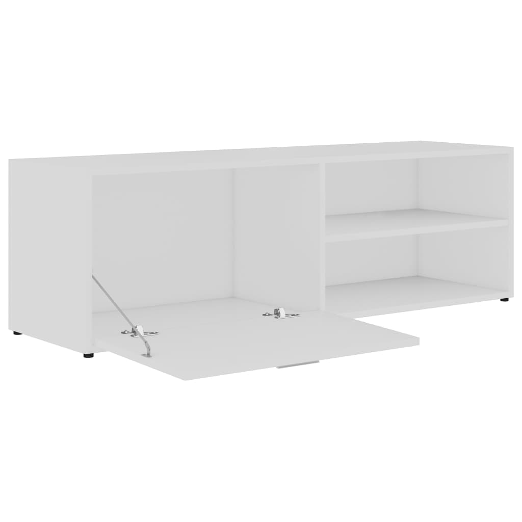 vidaXL Dulap TV, alb, 120x34x37 cm, lemn prelucrat vidaXL Dulap TV, alb, 120x34x37 cm, lemn prelucrat