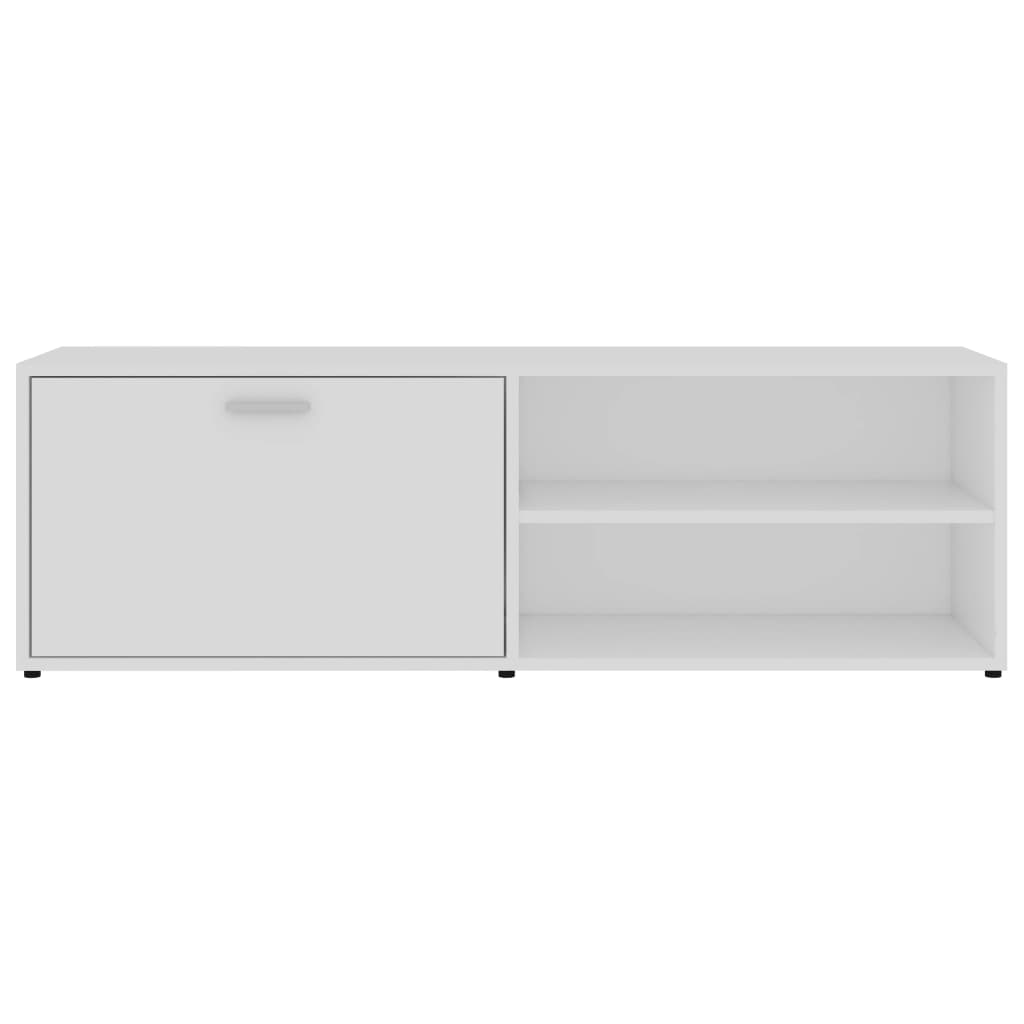 vidaXL Dulap TV, alb, 120x34x37 cm, lemn prelucrat vidaXL Dulap TV, alb, 120x34x37 cm, lemn prelucrat