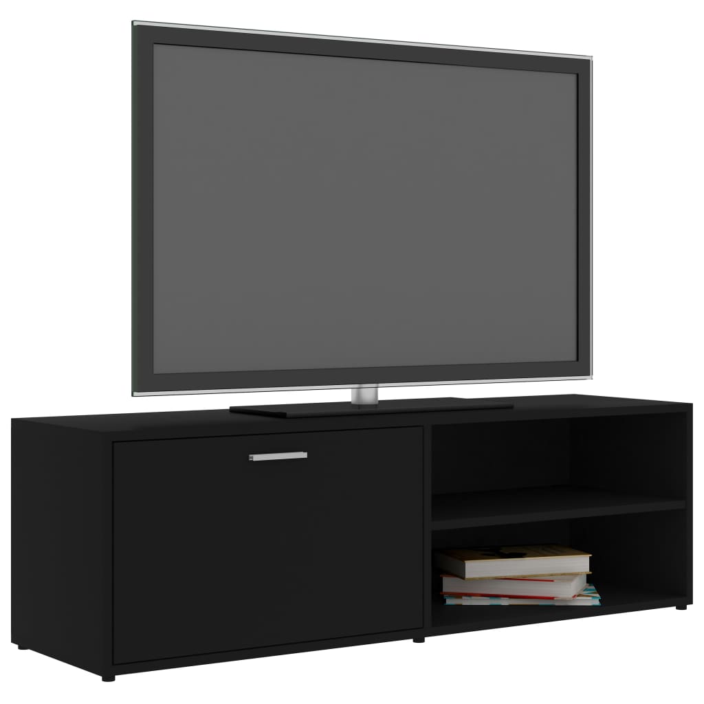 vidaXL Dulap TV, negru, 120 x 34 x 37 cm, lemn prelucrat
