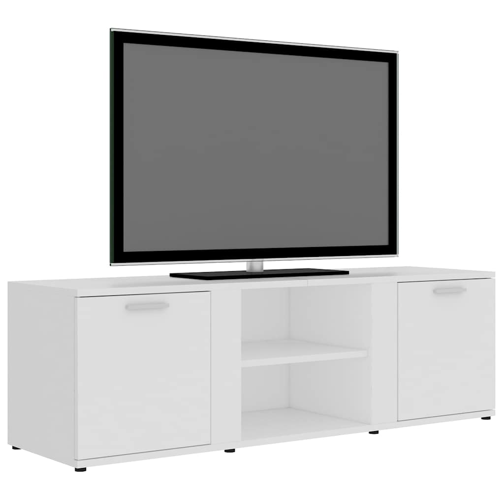 vidaXL Dulap TV, alb, 120x34x37 cm, lemn prelucrat vidaXL Dulap TV, alb, 120x34x37 cm, lemn prelucrat