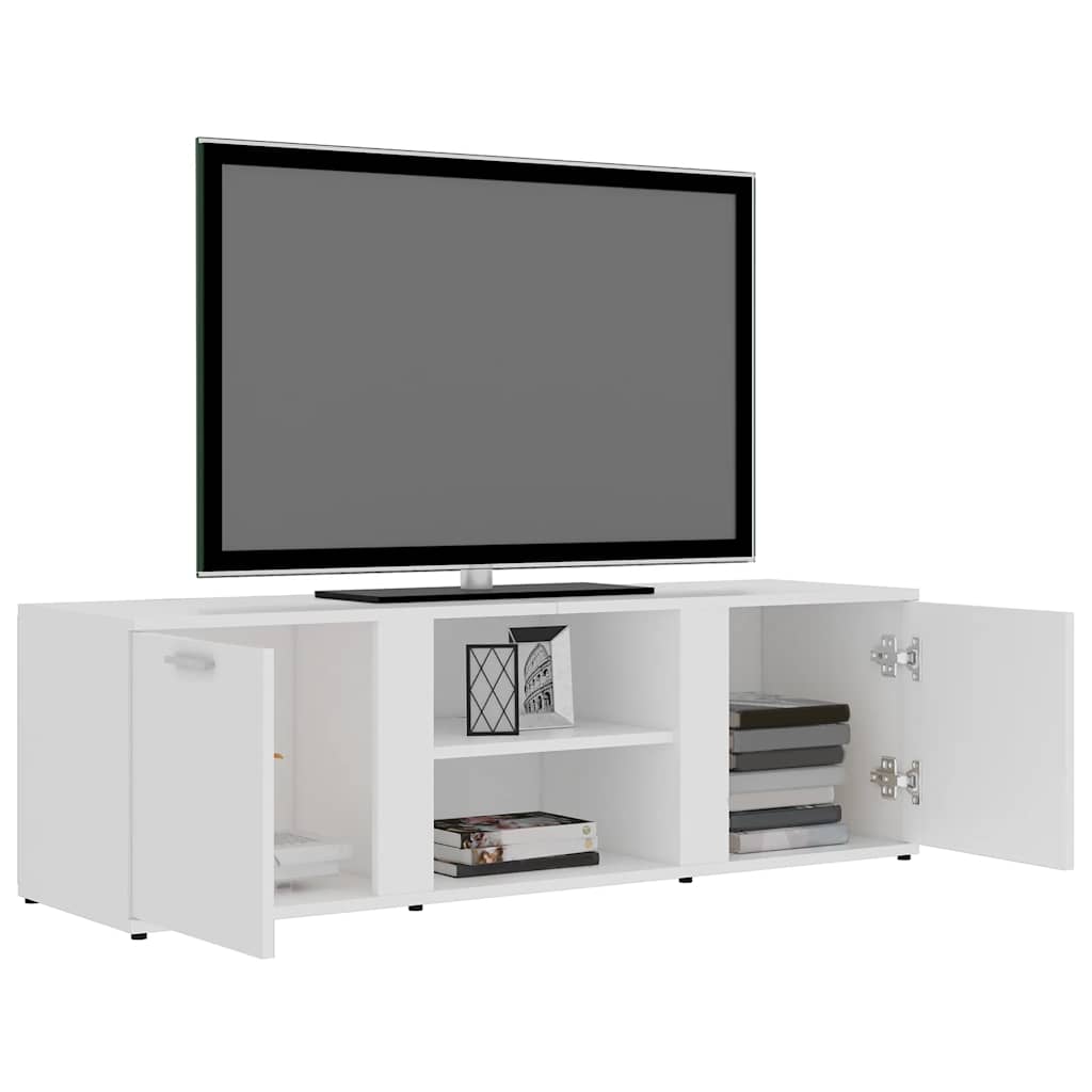 vidaXL Dulap TV, alb, 120x34x37 cm, lemn prelucrat vidaXL Dulap TV, alb, 120x34x37 cm, lemn prelucrat