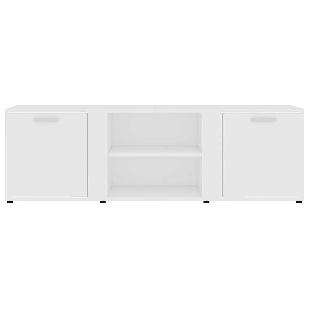 vidaXL Dulap TV, alb, 120x34x37 cm, lemn prelucrat vidaXL Dulap TV, alb, 120x34x37 cm, lemn prelucrat