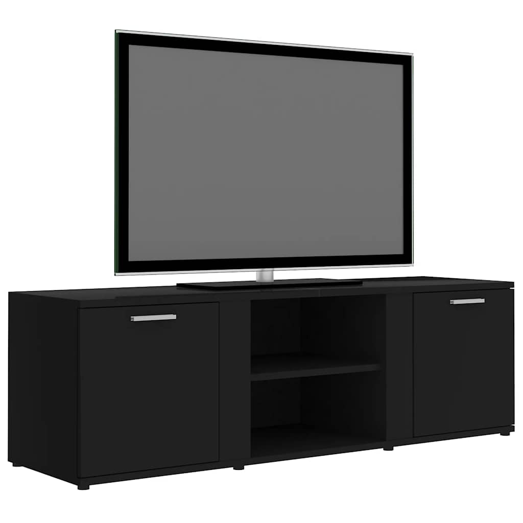 vidaXL Dulap TV, negru, 120 x 34 x 37 cm, lemn prelucrat