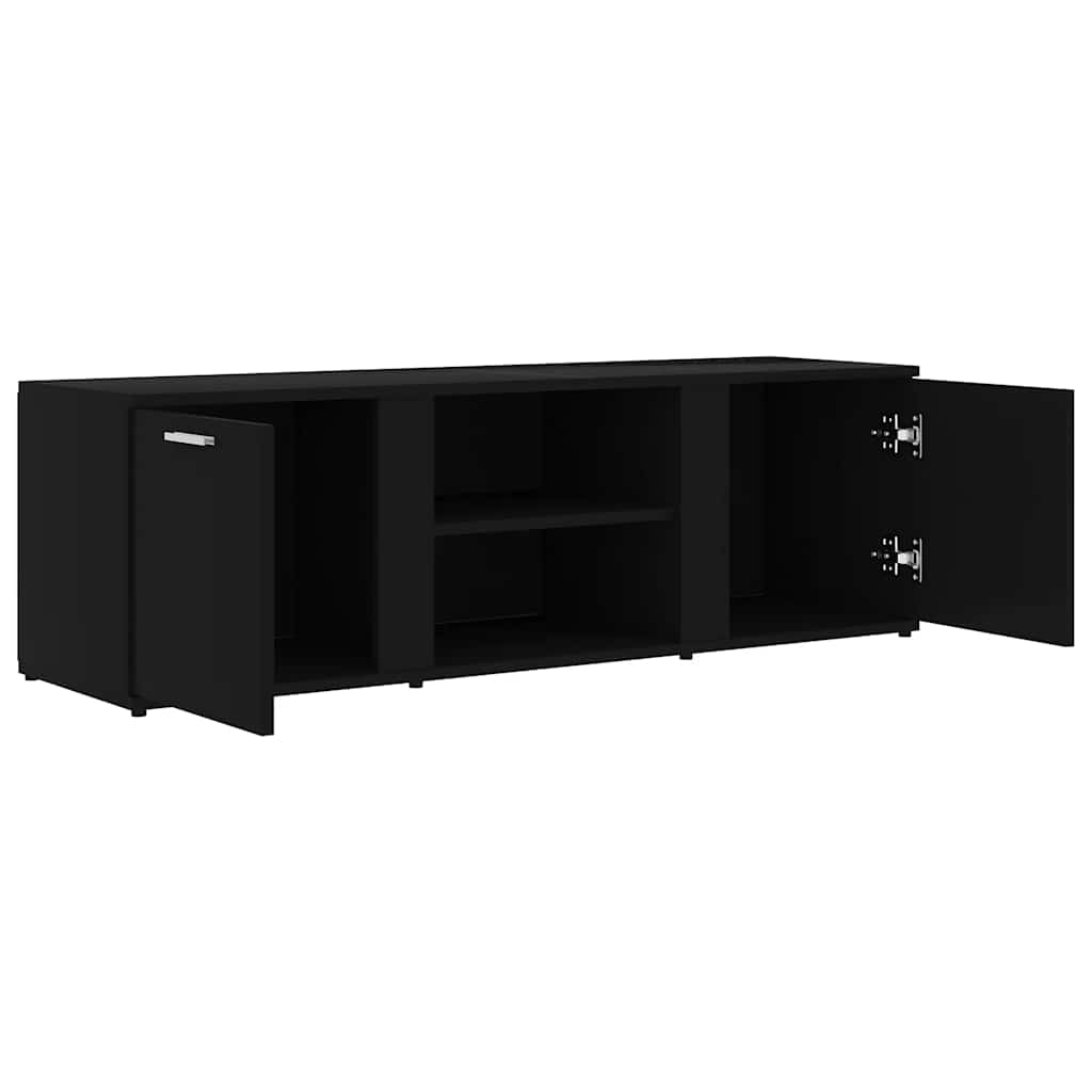 vidaXL Dulap TV, negru, 120 x 34 x 37 cm, lemn prelucrat
