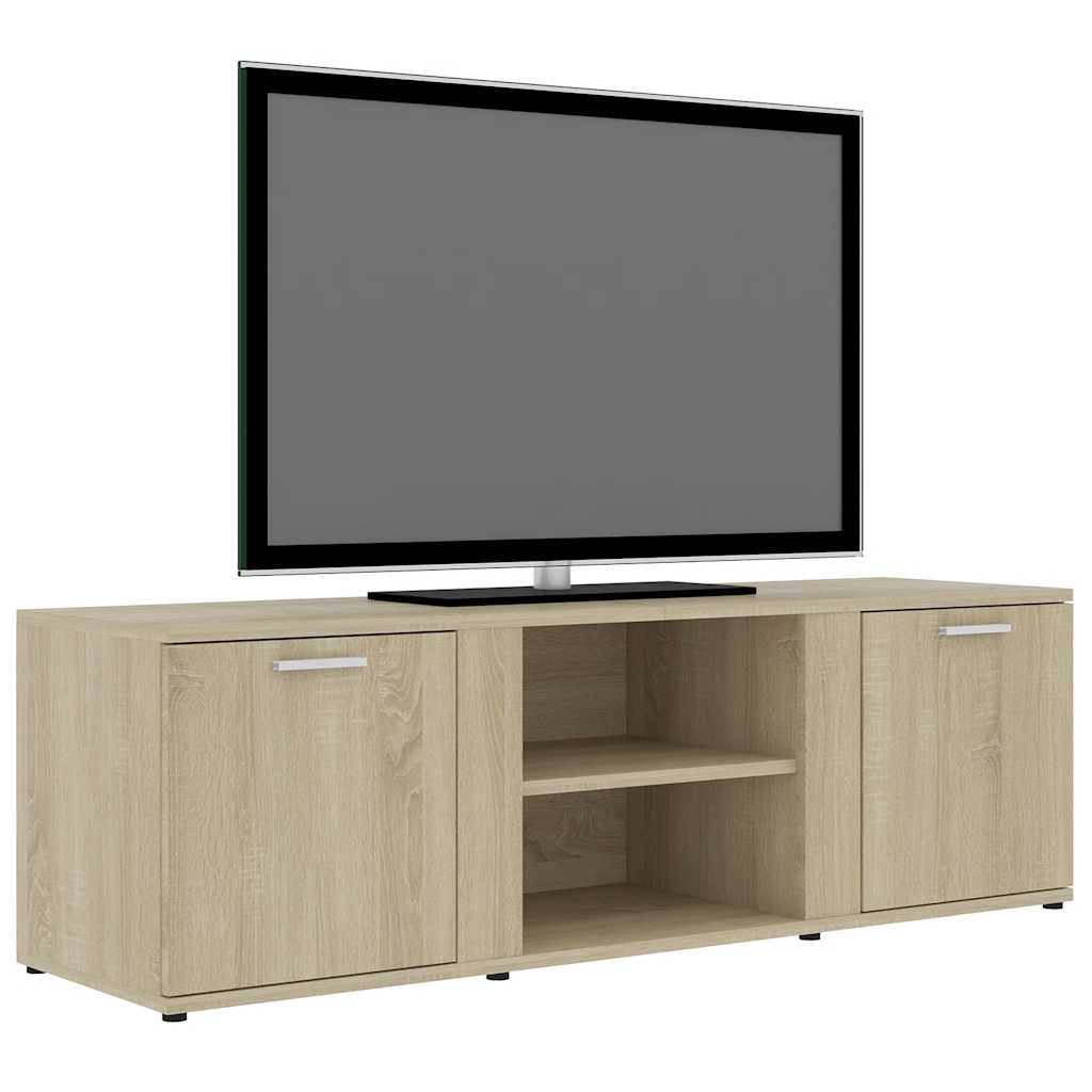 vidaXL Dulap TV, stejar Sonoma, 120 x 34 x 37 cm, lemn prelucrat vidaXL Dulap TV, stejar Sonoma, 120 x 34 x 37 cm, lemn prelucrat