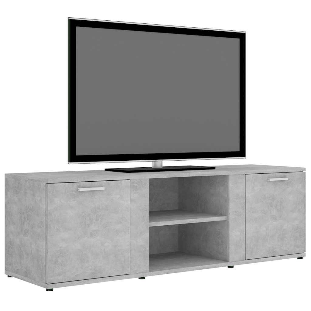 vidaXL Dulap TV, gri beton, 120x34x37 cm, lemn prelucrat