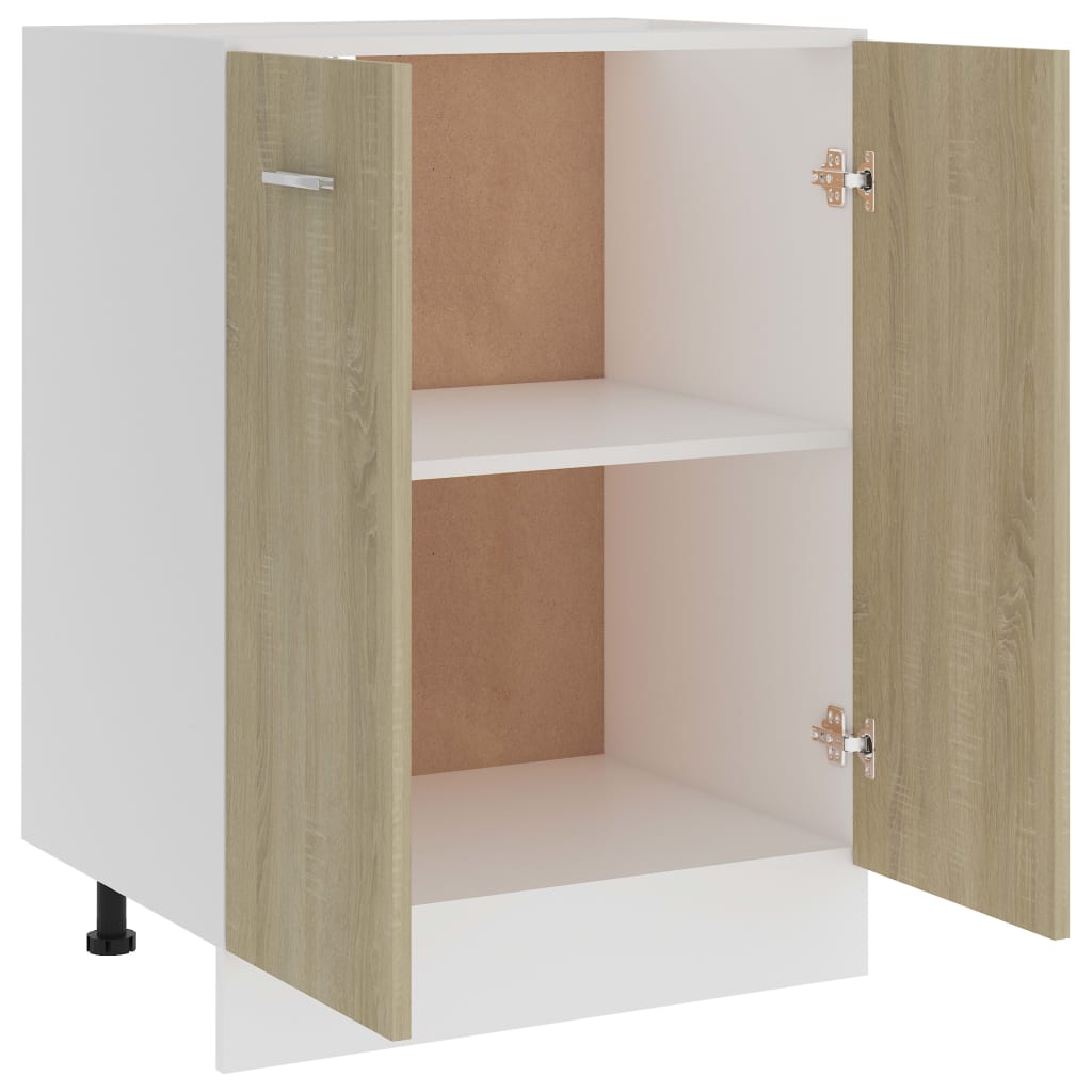vidaXL Dulap inferior “Lyon”, stejar sonoma, 60x46x81,5 cm