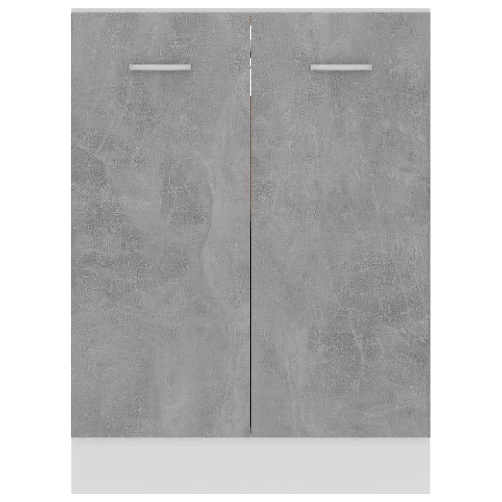 vidaXL Dulap inferior “Lyon”, gri beton, 60 x 46 x 81,5 cm