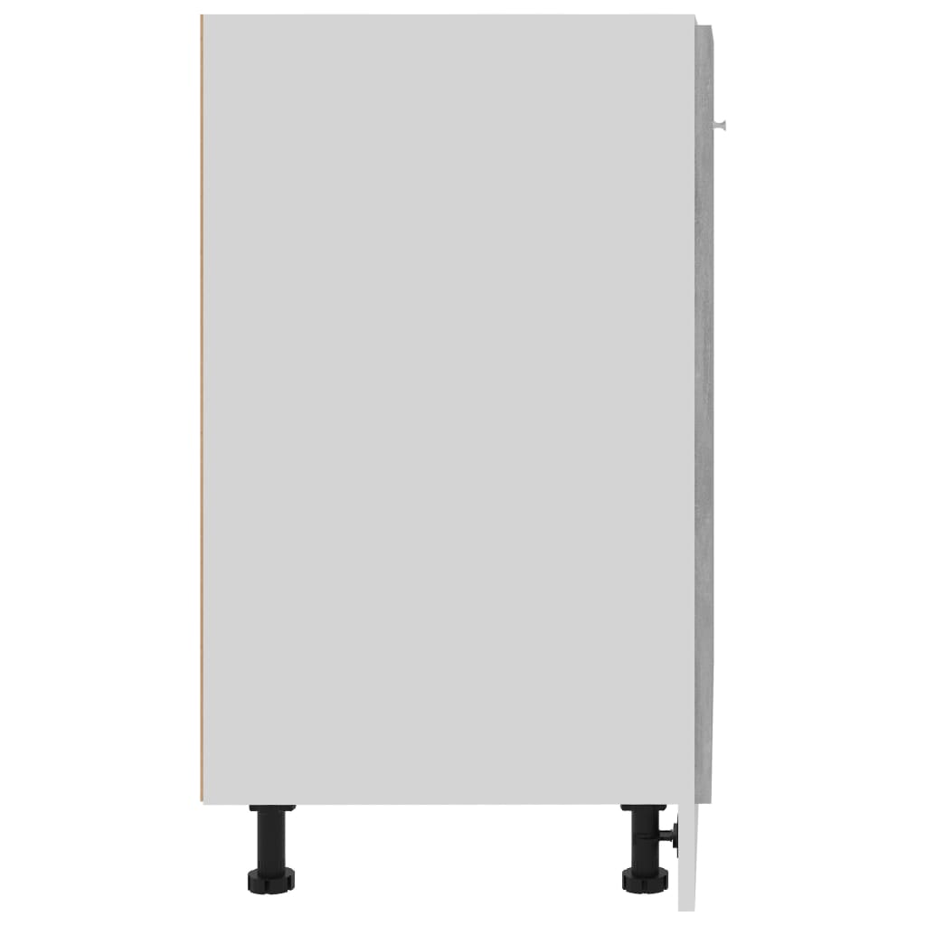 vidaXL Dulap inferior “Lyon”, gri beton, 60 x 46 x 81,5 cm