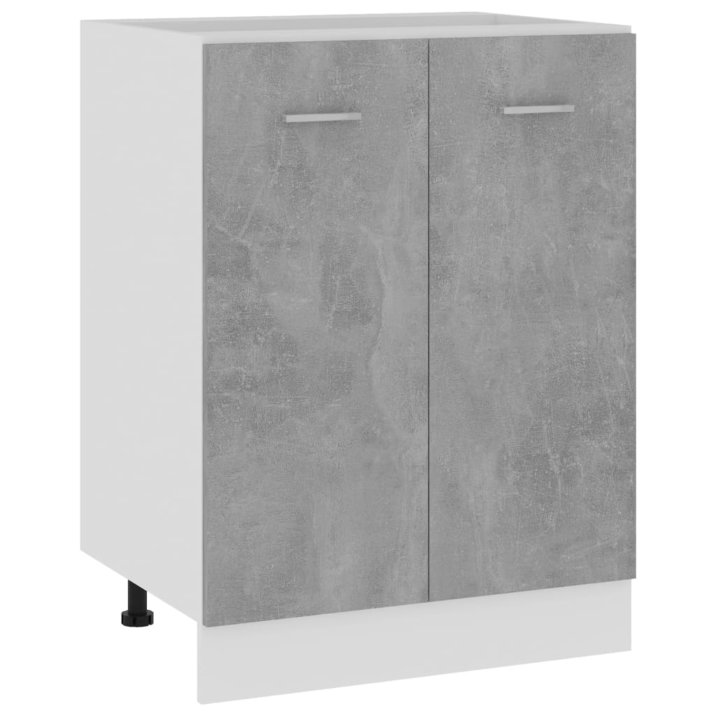 vidaXL Dulap inferior “Lyon”, gri beton, 60 x 46 x 81,5 cm
