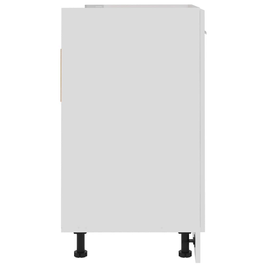 vidaXL Dulap inferior de chiuvetă “Lyon” alb extralucios 80x46x81,5 cm