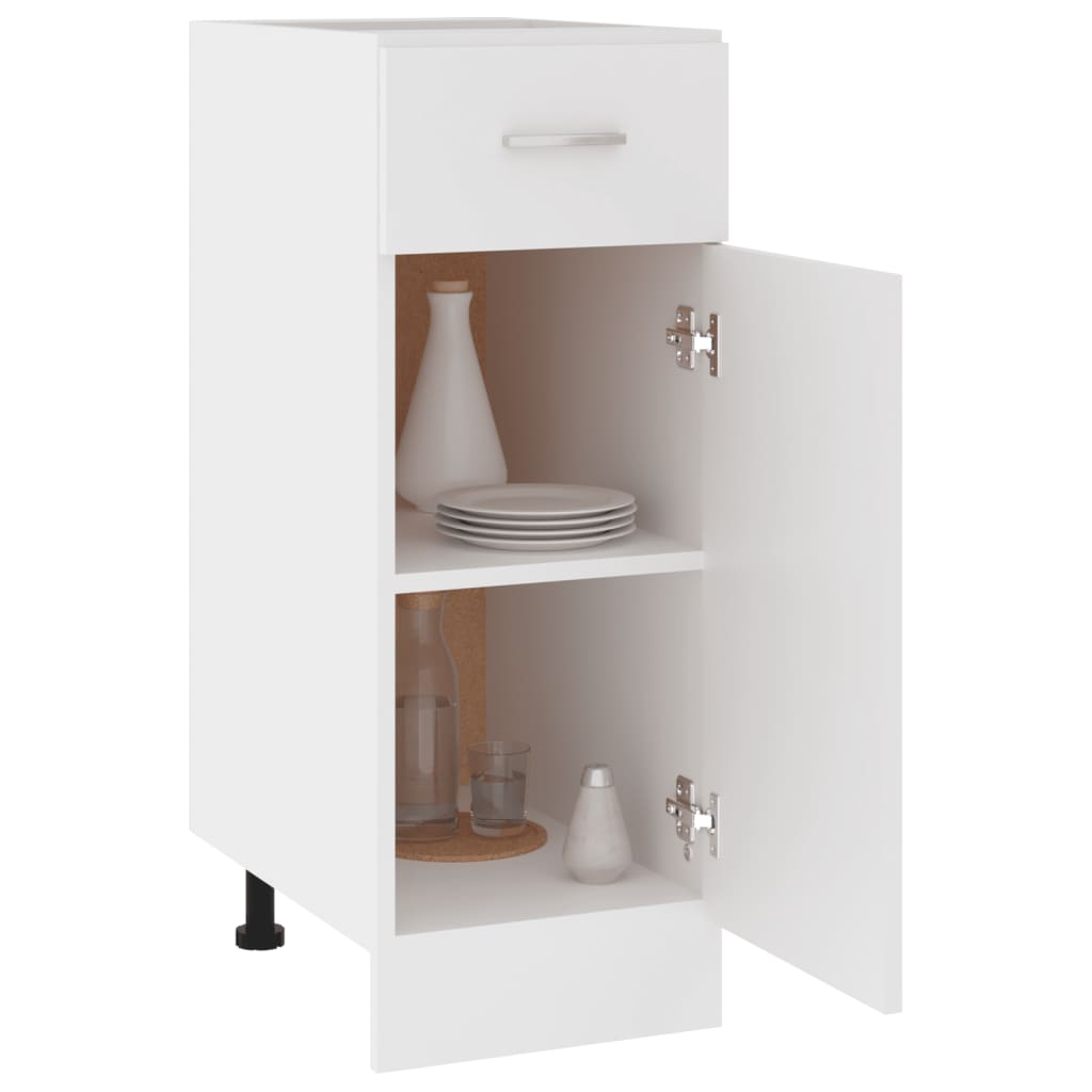 vidaXL Dulap inferior cu sertar “Lyon”, alb, 30x46x81,5 cm