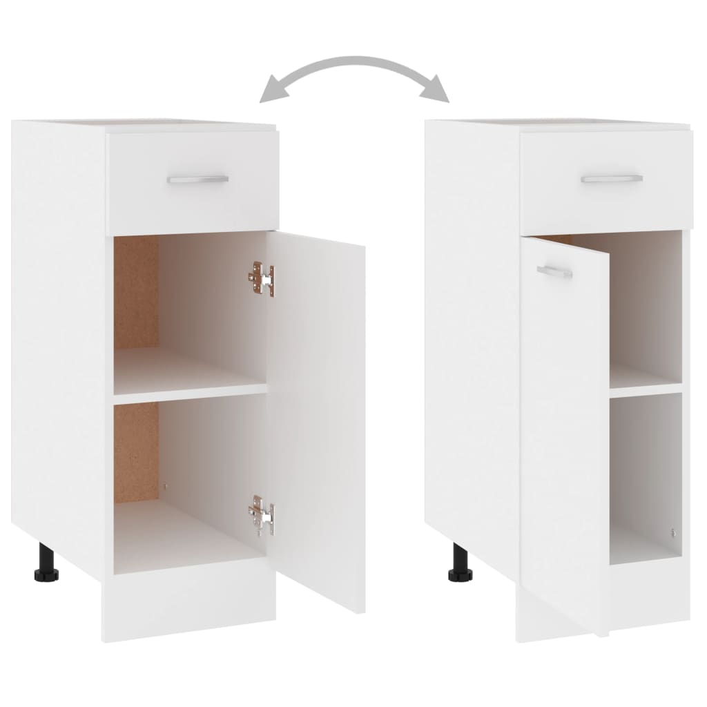 vidaXL Dulap inferior cu sertar “Lyon”, alb, 30x46x81,5 cm