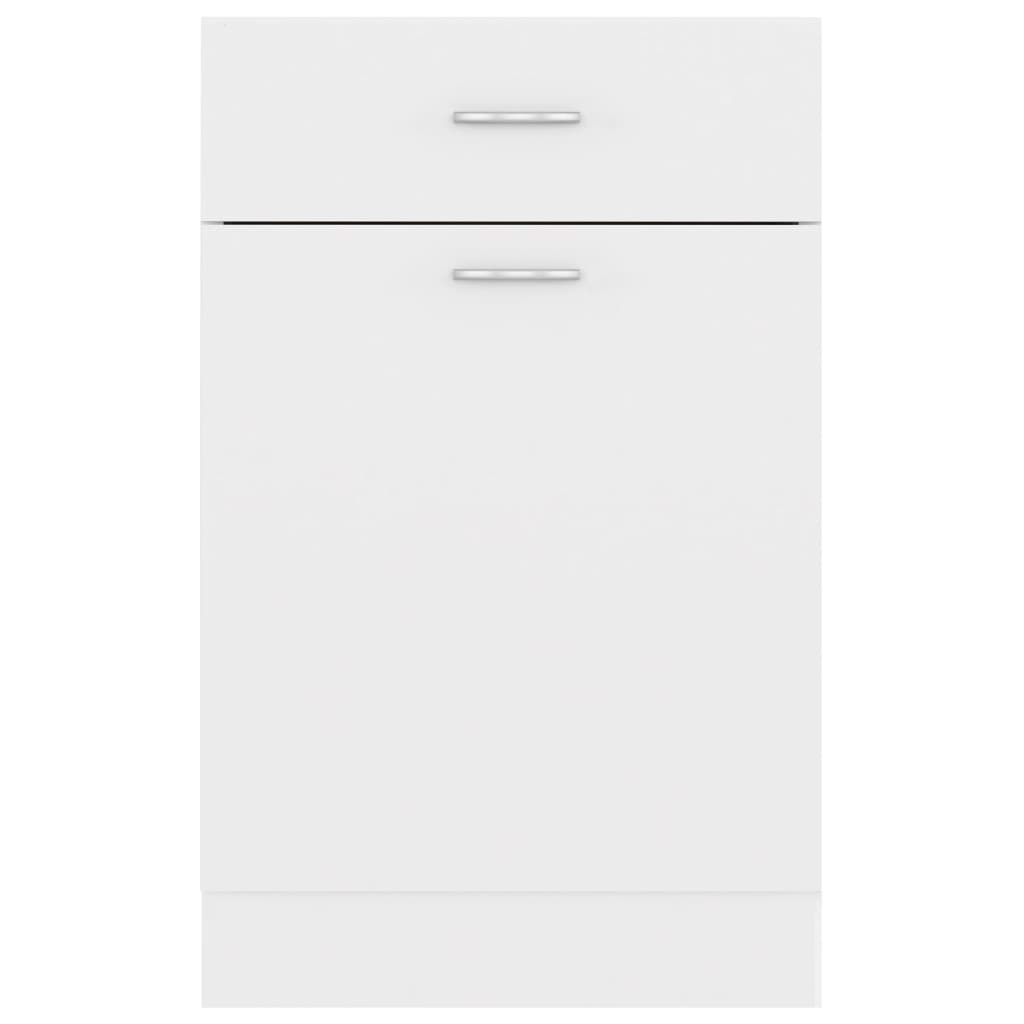 vidaXL Dulap inferior cu sertar “Lyon”, alb, 50x46x81,5 cm
