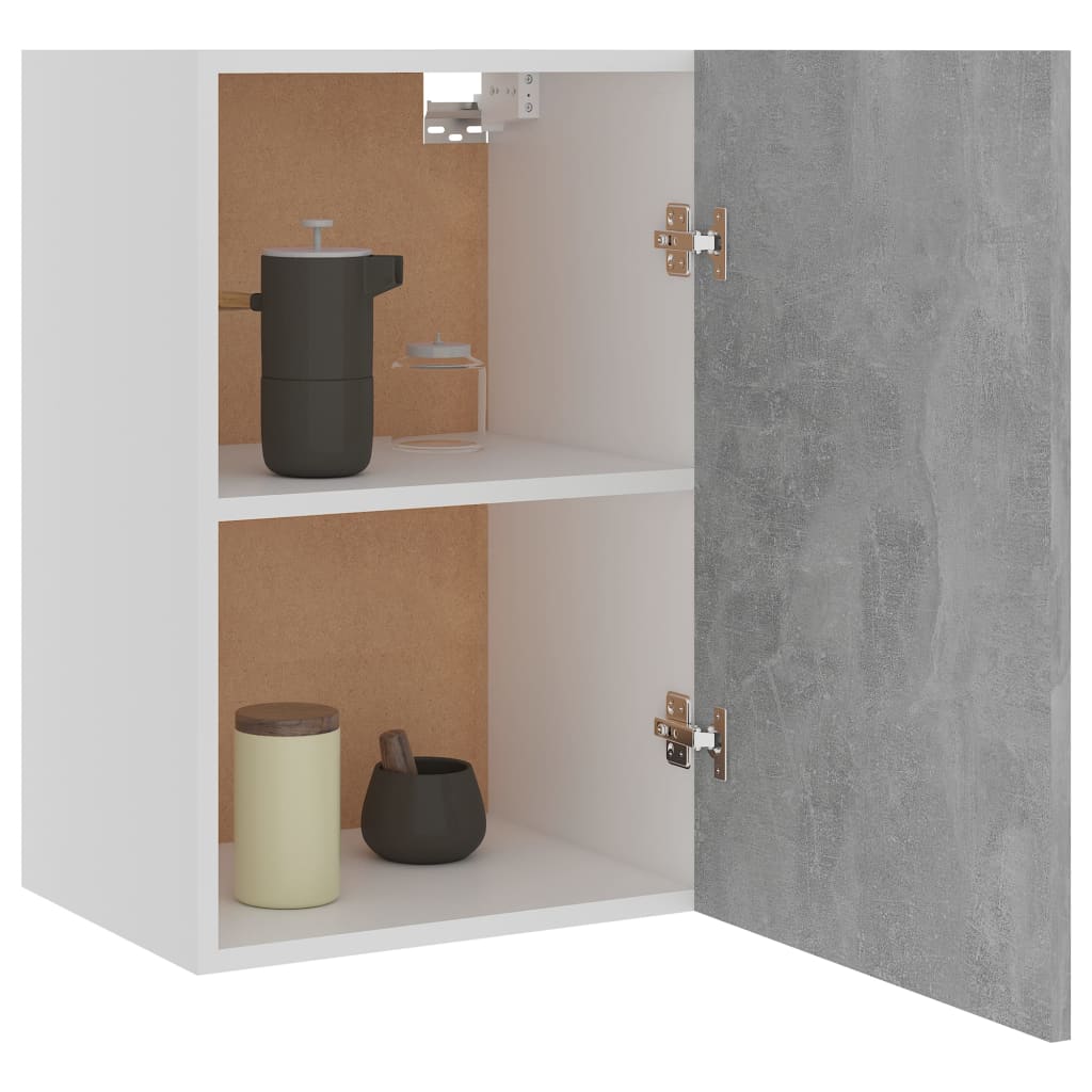 vidaXL Dulap suspendat “Lyon”, gri beton, 39,5x31x60 cm