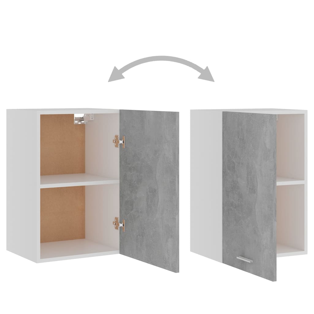 vidaXL Dulap suspendat “Lyon”, gri beton, 39,5x31x60 cm