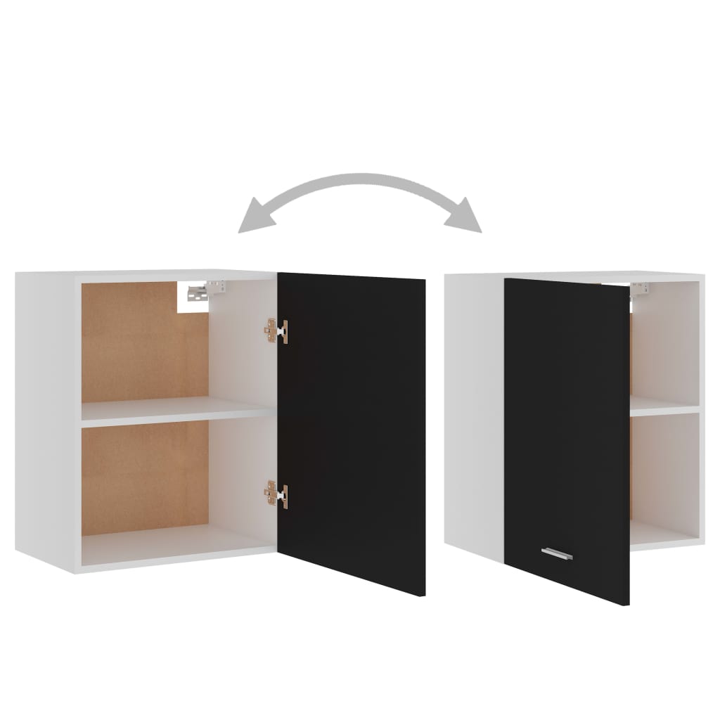 vidaXL Dulap suspendat “Lyon”, negru, 50 x 31 x 60 cm, lemn prelucrat vidaXL Dulap suspendat “Lyon”, negru, 50 x 31 x 60 cm, lemn prelucrat