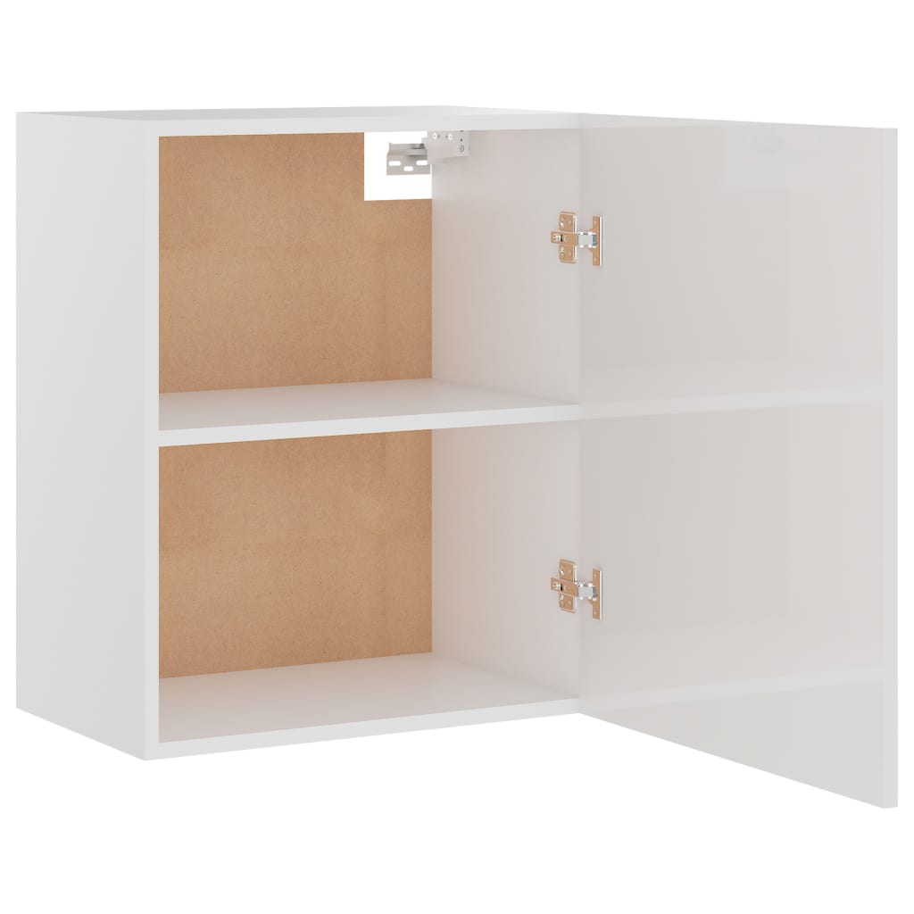 vidaXL Dulap suspendat “Lyon” alb extralucios 50 x 31 x 60 cm vidaXL Dulap suspendat “Lyon” alb extralucios 50 x 31 x 60 cm