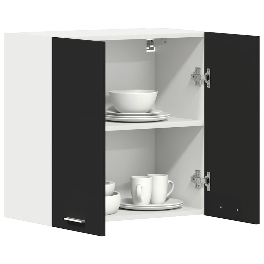 vidaXL Dulap suspendat “Lyon”, negru, 60 x 31 x 60 cm, lemn prelucrat