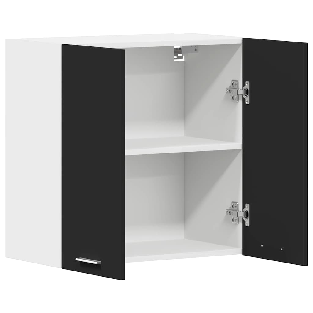 vidaXL Dulap suspendat “Lyon”, negru, 60 x 31 x 60 cm, lemn prelucrat