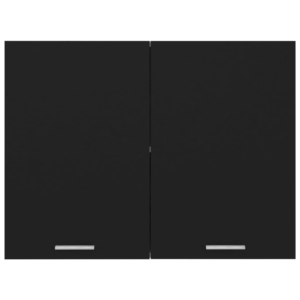 vidaXL Dulap suspendat “Lyon”, negru, 80 x 31 x 60 cm, lemn prelucrat