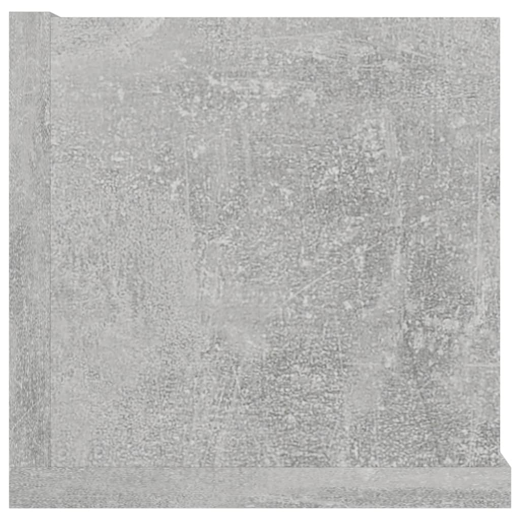 vidaXL Raft de perete CD-uri, gri beton, 100x18x18 cm, lemn prelucrat vidaXL Raft de perete CD-uri, gri beton, 100x18x18 cm, lemn prelucrat