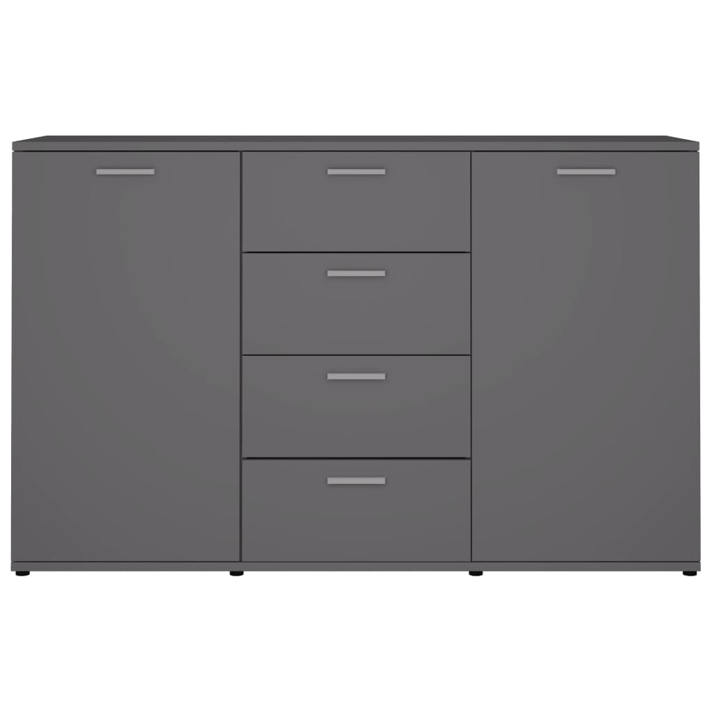 vidaXL Dulap, gri, 120 x 35,5 x 75 cm, lemn prelucrat