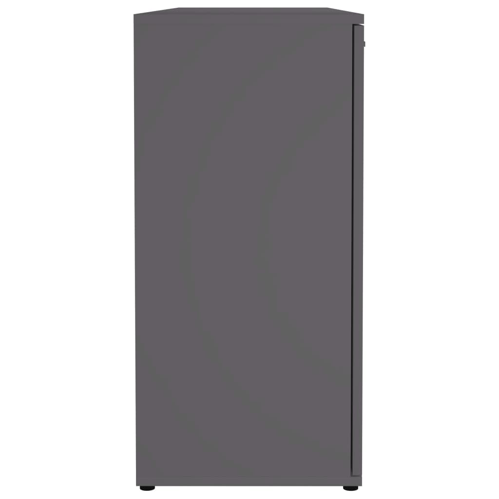 vidaXL Dulap, gri, 120 x 35,5 x 75 cm, lemn prelucrat