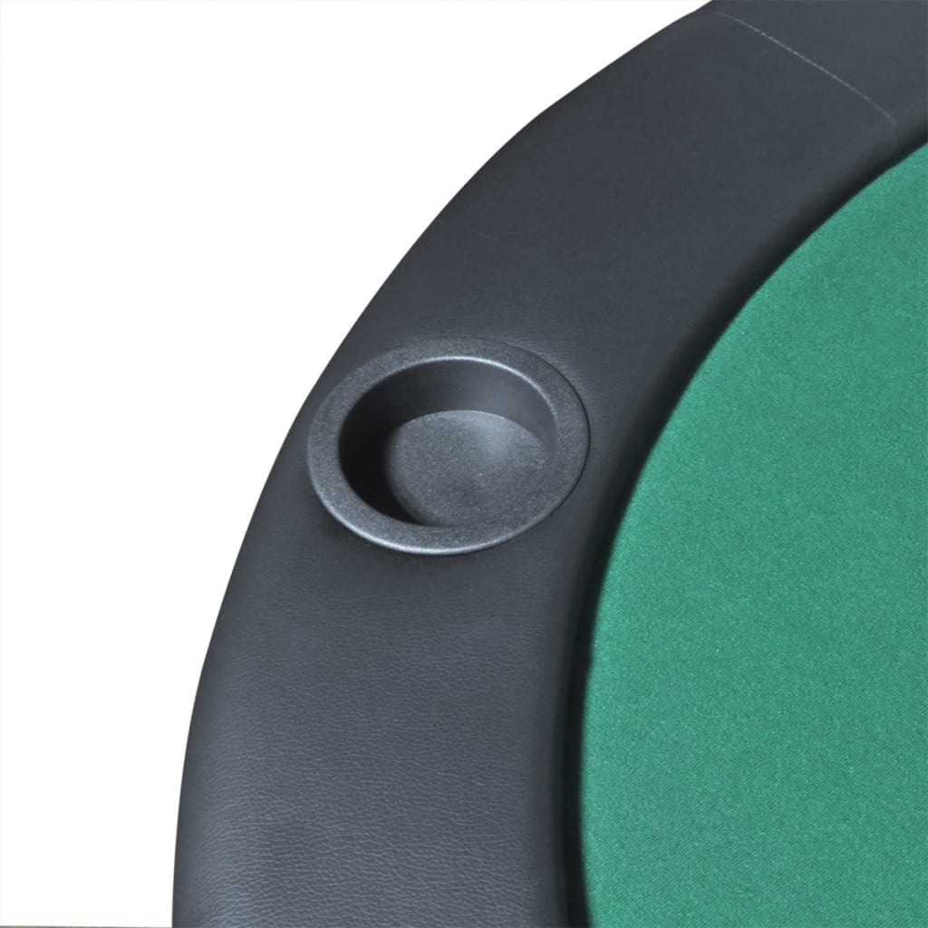 vidaXL Blat de masă de poker pentru 10 jucători, pliabil, verde vidaXL Blat de masă de poker pentru 10 jucători, pliabil, verde