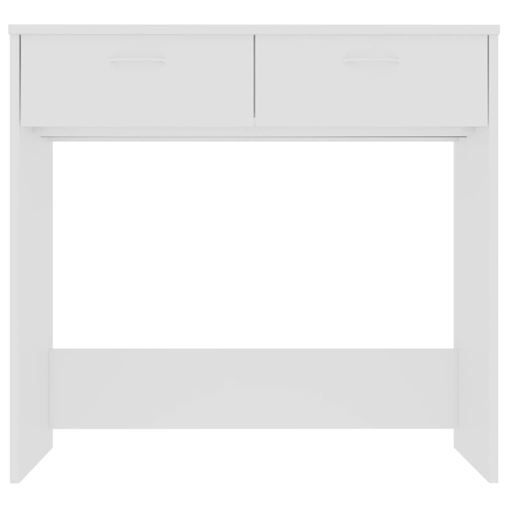 vidaXL Birou, alb, 80x40x75 cm, lemn prelucrat vidaXL Birou, alb, 80x40x75 cm, lemn prelucrat