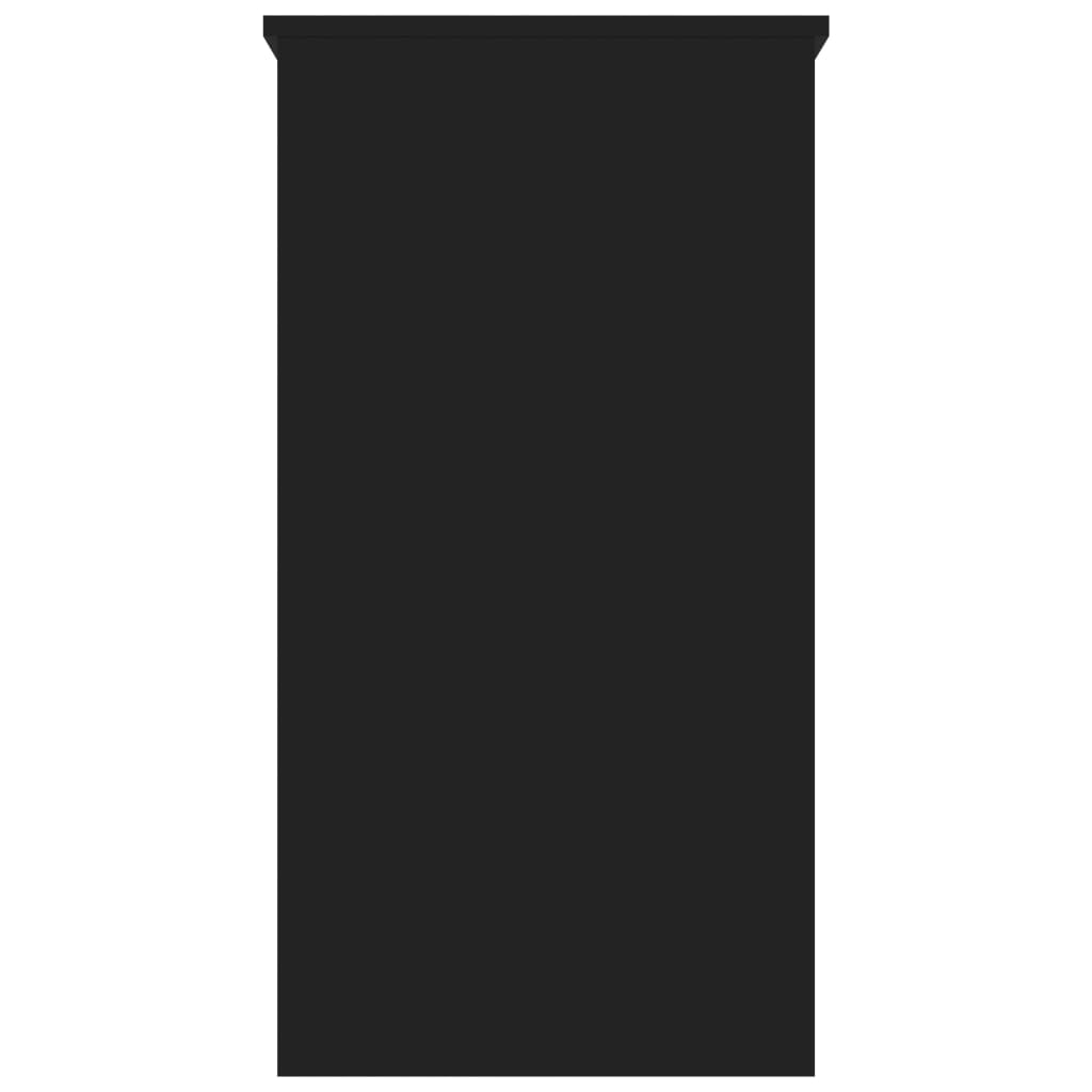 vidaXL Birou, negru, 80x40x75 cm, lemn prelucrat