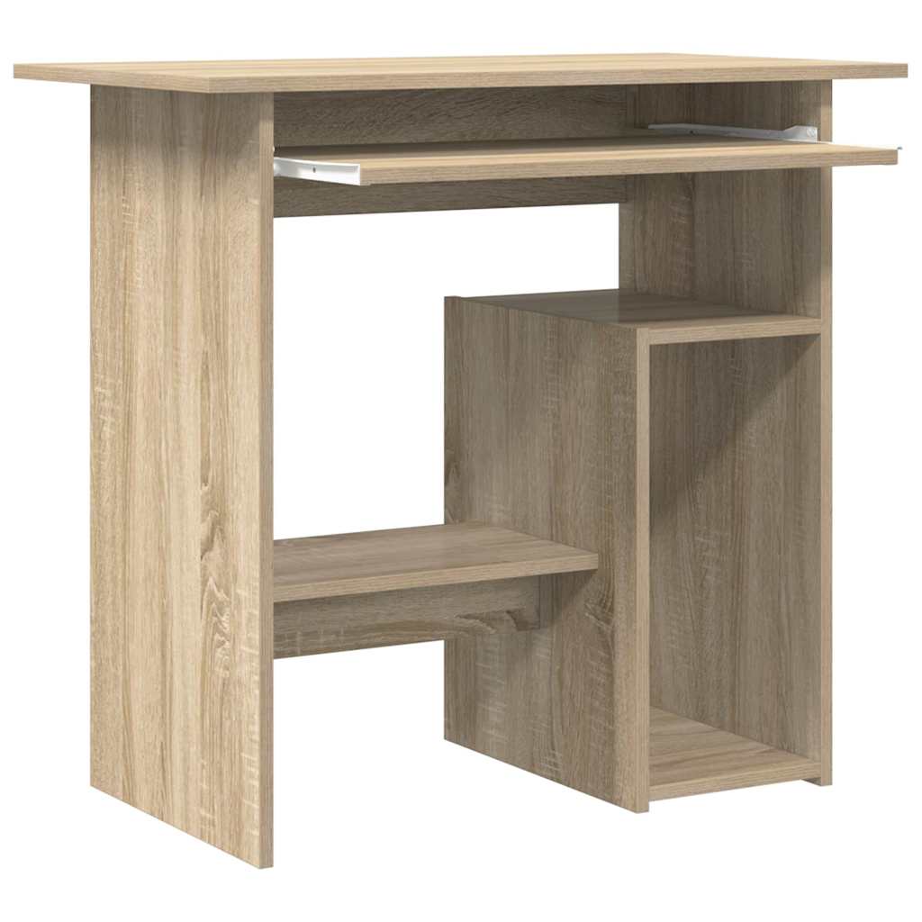 vidaXL Birou, stejar sonoma, 80x45x74 cm, lemn prelucrat