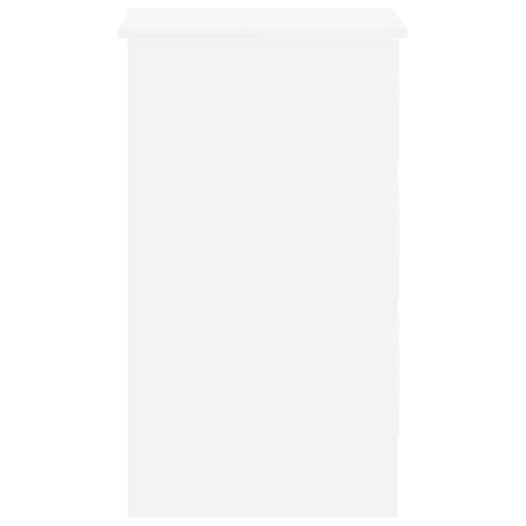 vidaXL Birou, alb, 90x45x76 cm, lemn prelucrat vidaXL Birou, alb, 90x45x76 cm, lemn prelucrat