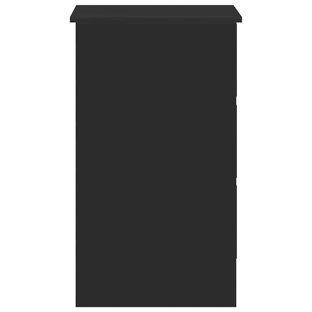 vidaXL Birou, negru, 90x45x76 cm, lemn prelucrat vidaXL Birou, negru, 90x45x76 cm, lemn prelucrat
