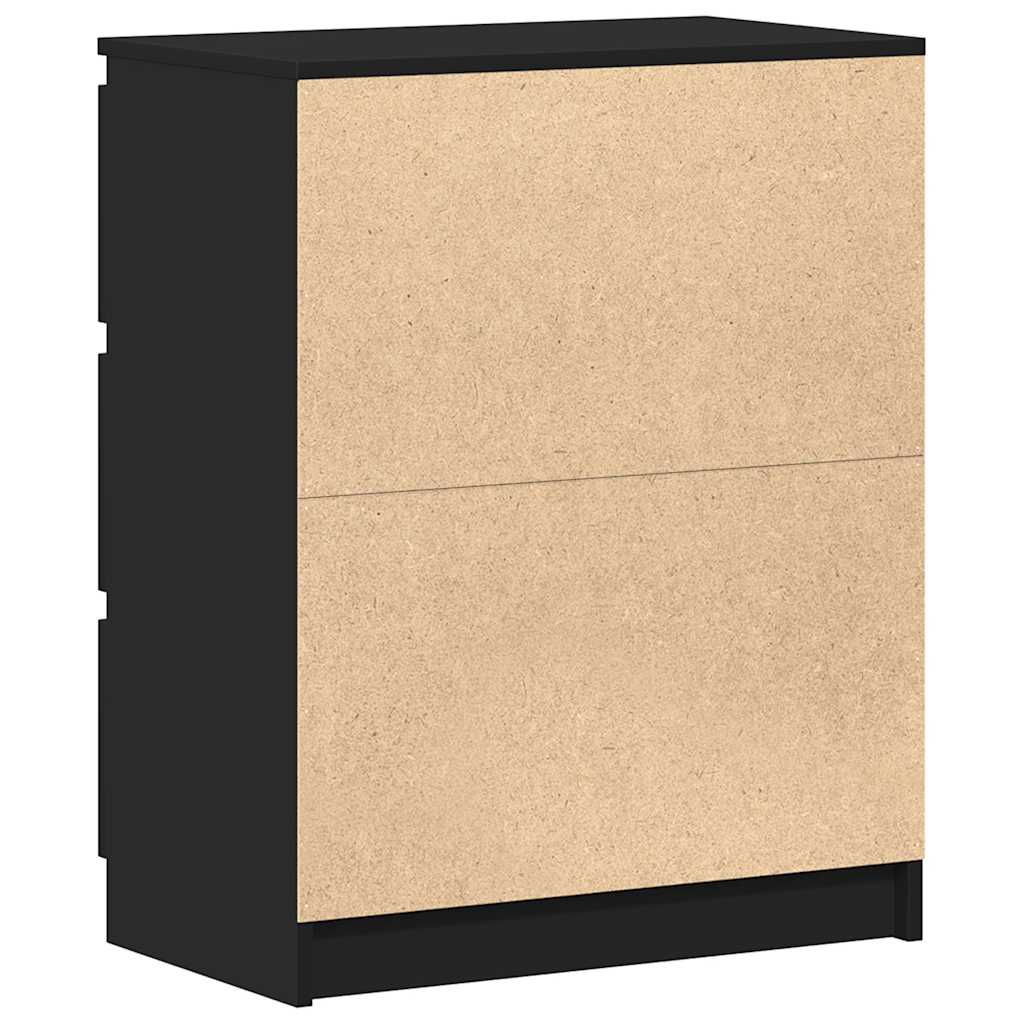 vidaXL Dulap, negru, 60 x 35 x 76 cm, lemn prelucrat