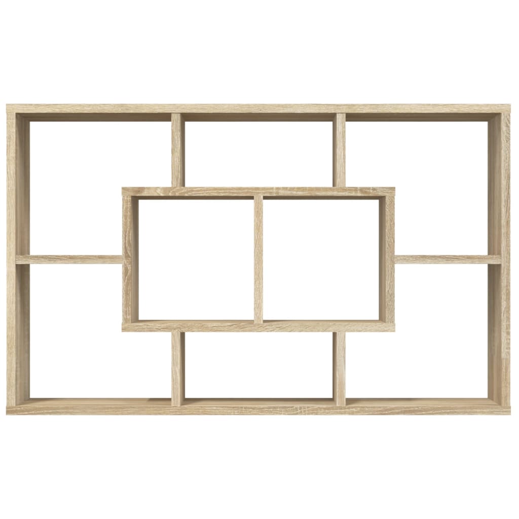 vidaXL Raft de perete, stejar Sonoma, 85x16x52,5 cm, lemn prelucrat