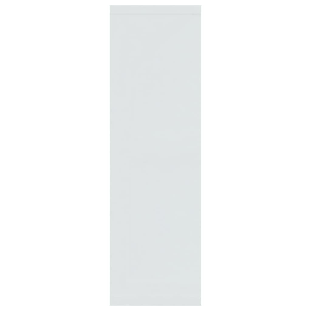 vidaXL Raft de perete, alb extralucios, 85x16x52,5 cm, lemn prelucrat vidaXL Raft de perete, alb extralucios, 85x16x52,5 cm, lemn prelucrat