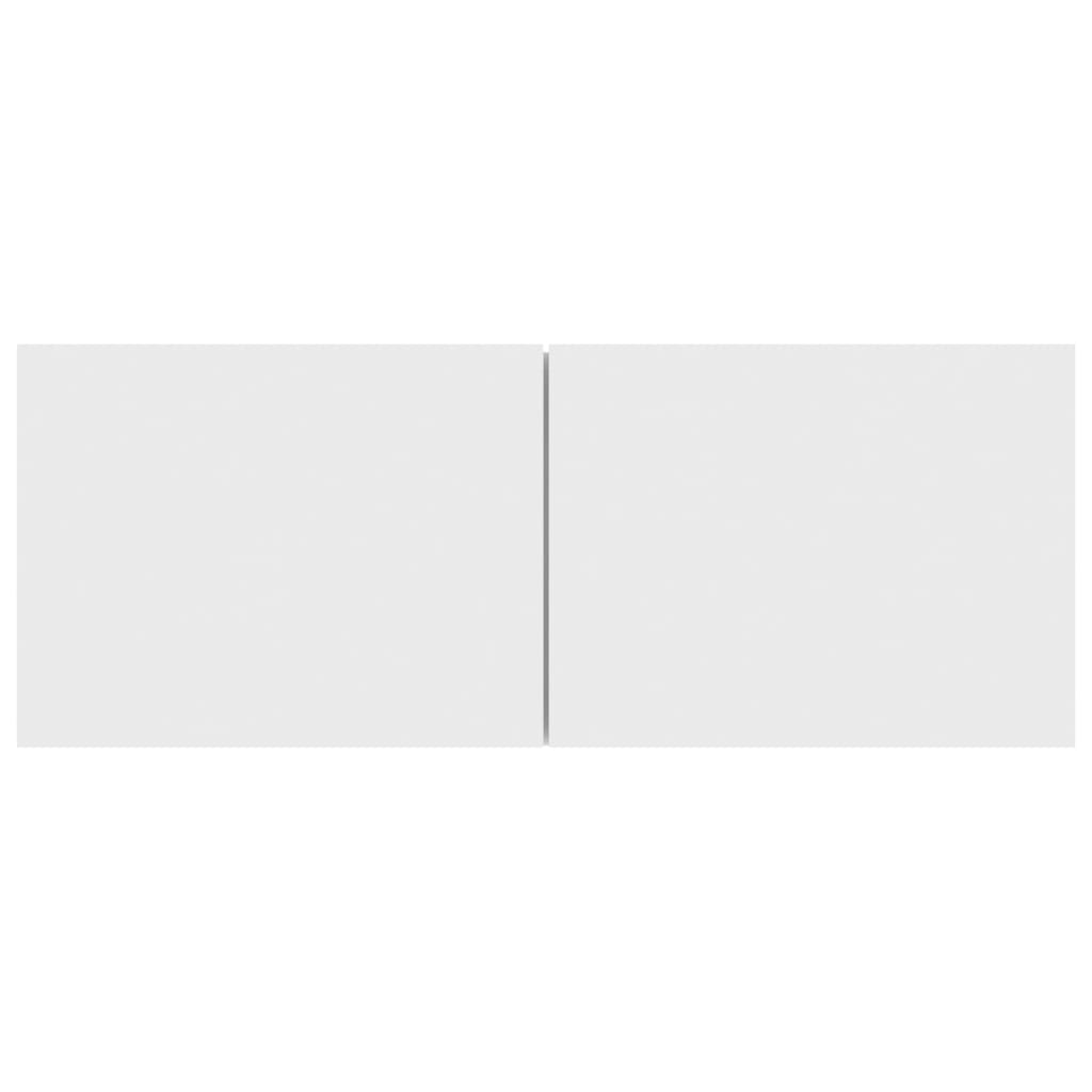 vidaXL Comodă TV, alb, 80 x 30 x 30 cm, lemn prelucrat