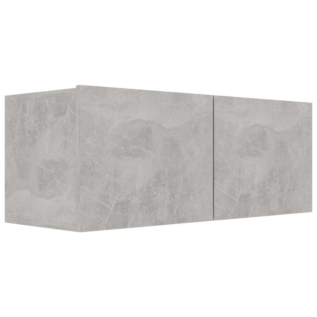 vidaXL Comodă TV, gri beton, 80 x 30 x 30 cm, lemn prelucrat vidaXL Comodă TV, gri beton, 80 x 30 x 30 cm, lemn prelucrat