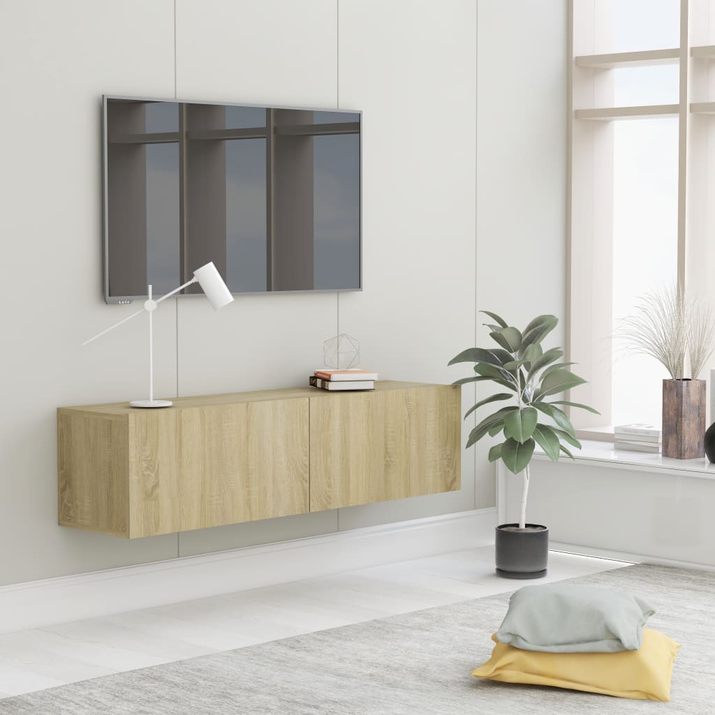 vidaXL Comodă TV, stejar Sonoma, 120 x 30 x 30 cm, lemn prelucrat vidaXL Comodă TV, stejar Sonoma, 120 x 30 x 30 cm, lemn prelucrat