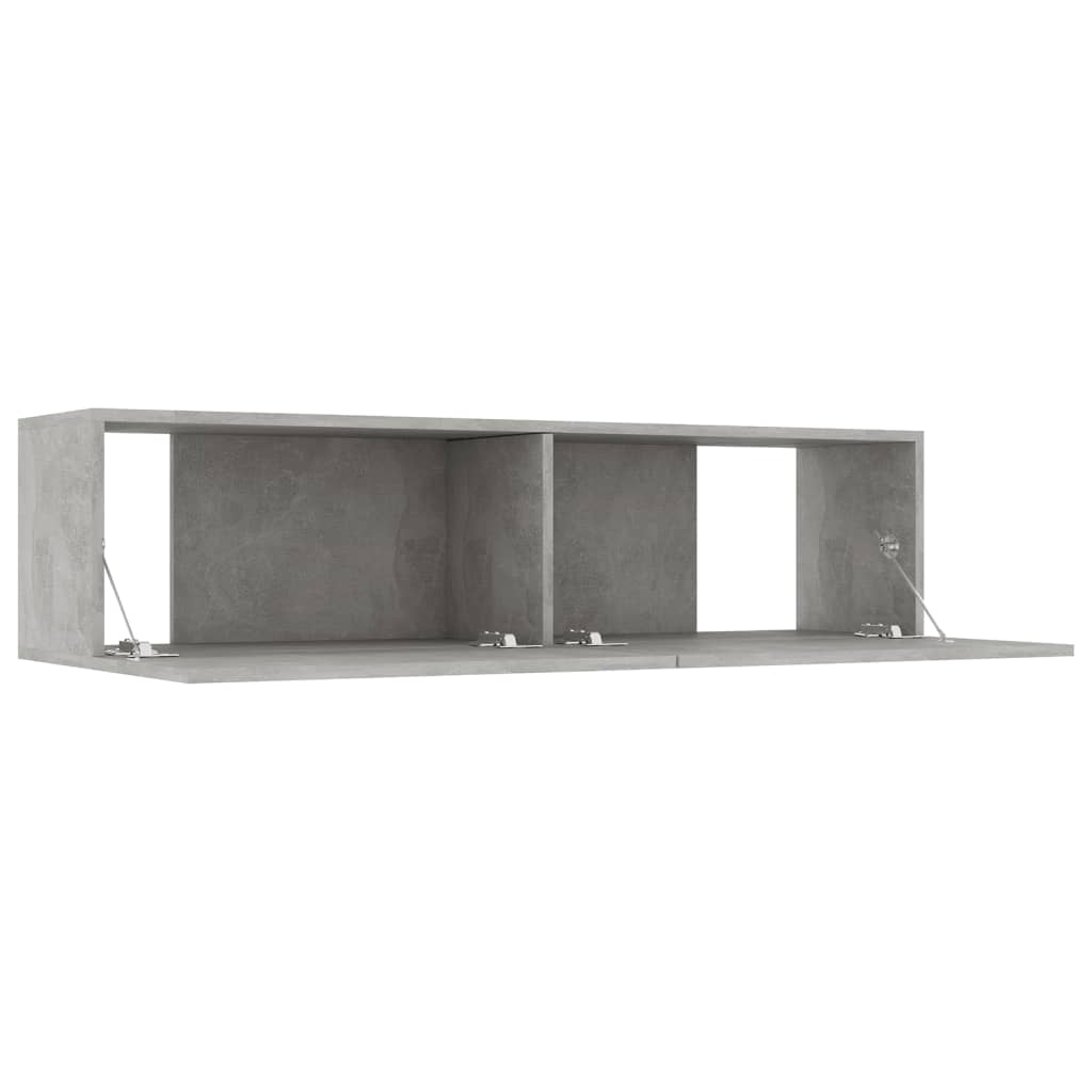 vidaXL Comodă TV, gri beton, 120 x 30 x 30 cm, lemn prelucrat vidaXL Comodă TV, gri beton, 120 x 30 x 30 cm, lemn prelucrat