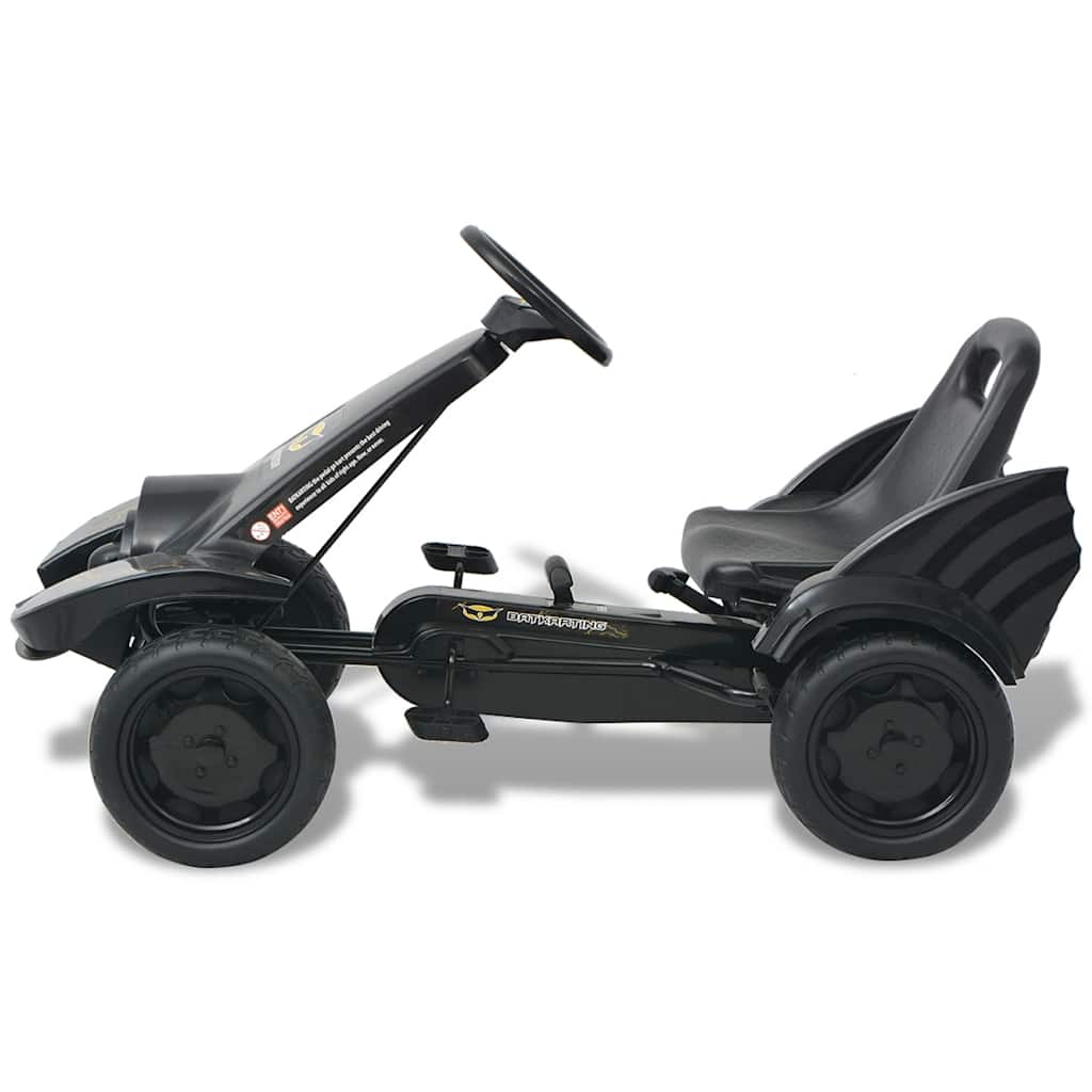 vidaXL Mașinuță kart cu șezut reglabil neagră vidaXL Mașinuță kart cu șezut reglabil neagră
