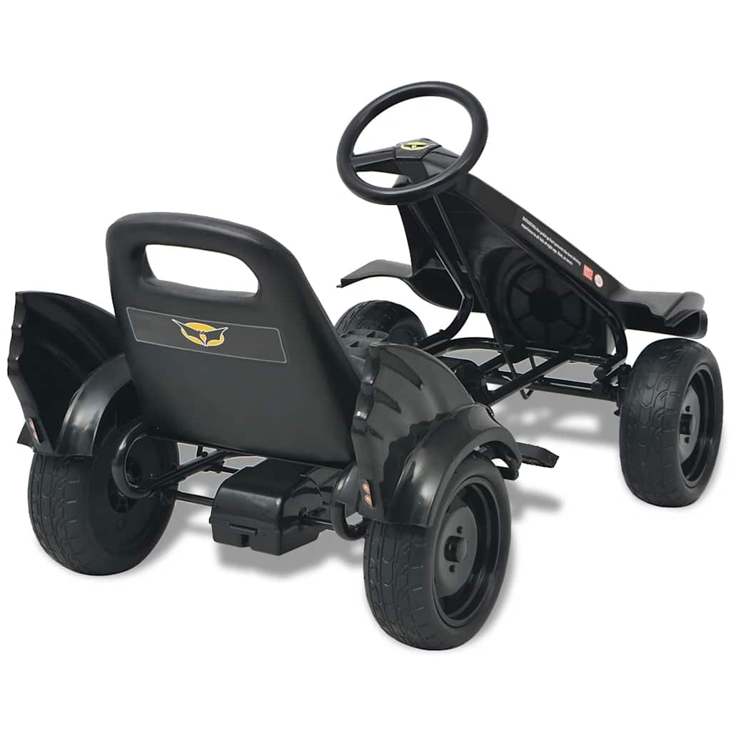 vidaXL Mașinuță kart cu șezut reglabil neagră vidaXL Mașinuță kart cu șezut reglabil neagră