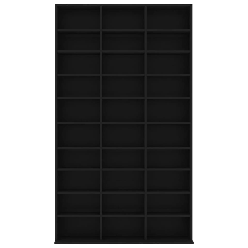 vidaXL Dulap pentru CD-uri, negru, 102x16x177,5 cm, lemn compozit vidaXL Dulap pentru CD-uri, negru, 102x16x177,5 cm, lemn compozit