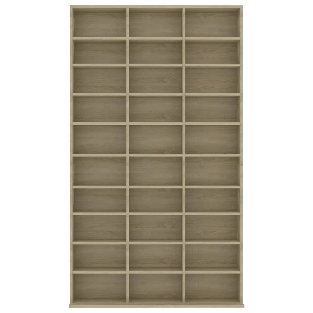 vidaXL Dulap pentru CD-uri stejar sonoma 102x16x177,5 cm lemn compozit vidaXL Dulap pentru CD-uri stejar sonoma 102x16x177,5 cm lemn compozit