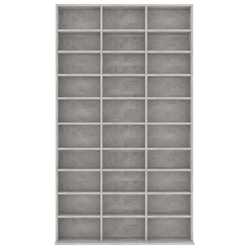 vidaXL Dulap pentru CD-uri, gri beton, 102x16x177,5 cm, lemn compozit