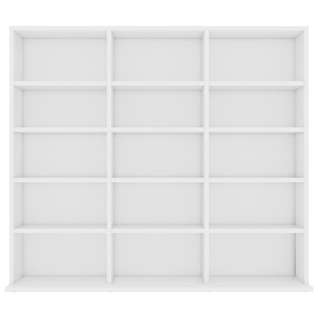 vidaXL Dulap pentru CD-uri, alb, 100 x 23 x 89,5 cm, lemn prelucrat vidaXL Dulap pentru CD-uri, alb, 100 x 23 x 89,5 cm, lemn prelucrat