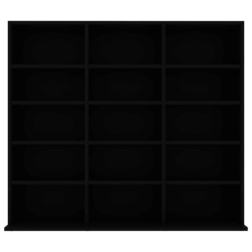 vidaXL Dulap pentru CD-uri, negru, 100 x 23 x 89,5 cm, lemn prelucrat vidaXL Dulap pentru CD-uri, negru, 100 x 23 x 89,5 cm, lemn prelucrat