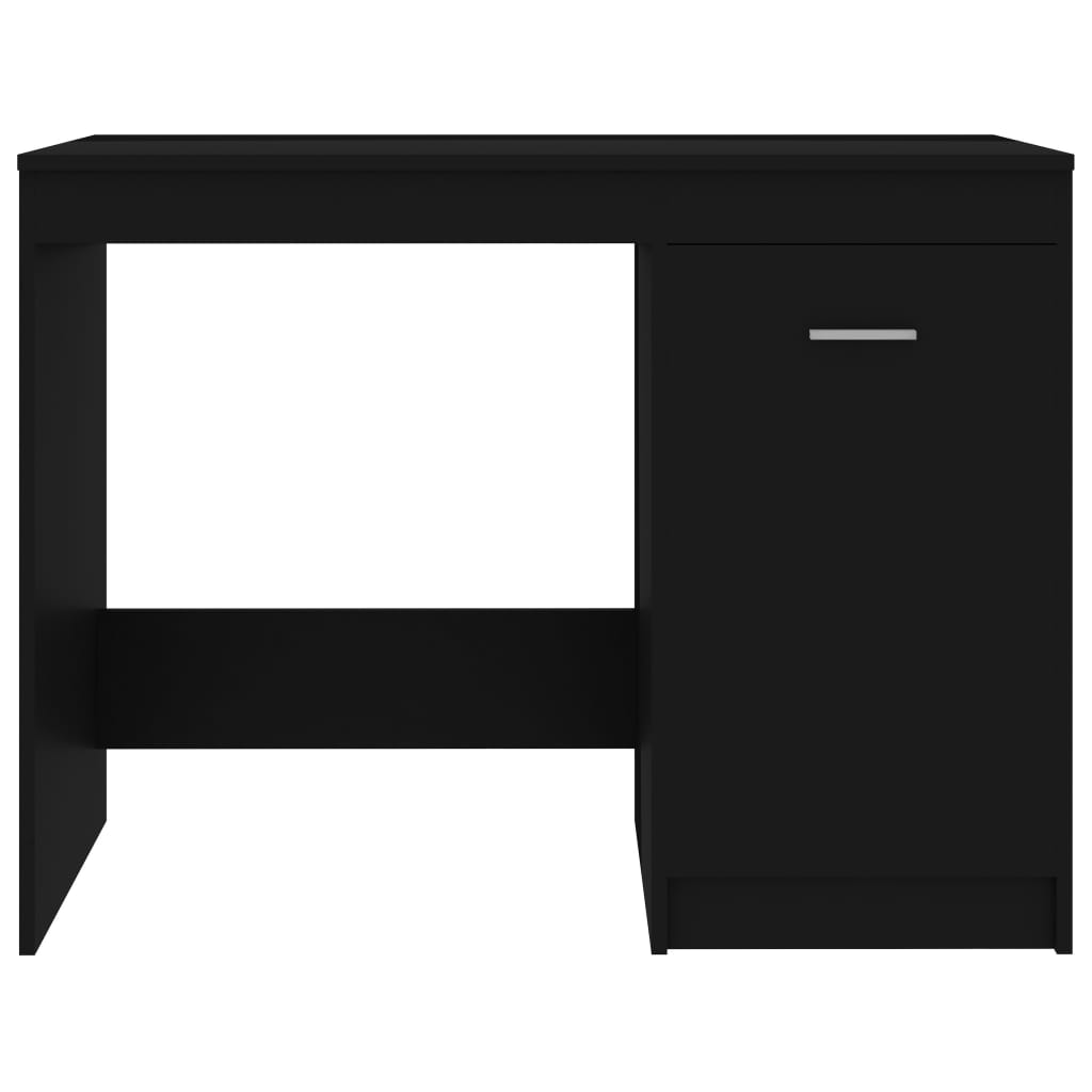 vidaXL Birou, negru, 100x50x76 cm, lemn prelucrat