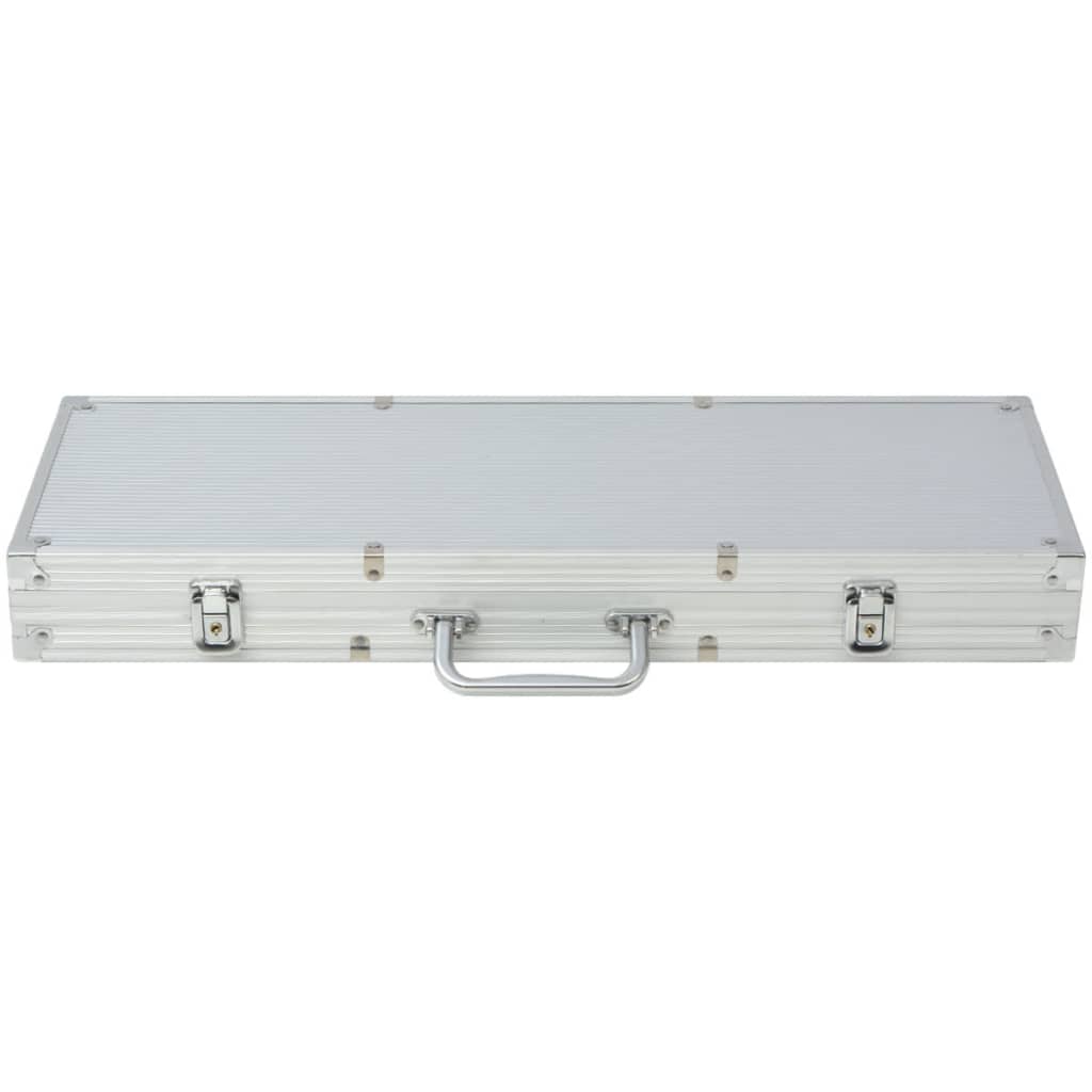 vidaXL Set de poker cu 500 de jetoane din aluminiu vidaXL Set de poker cu 500 de jetoane din aluminiu